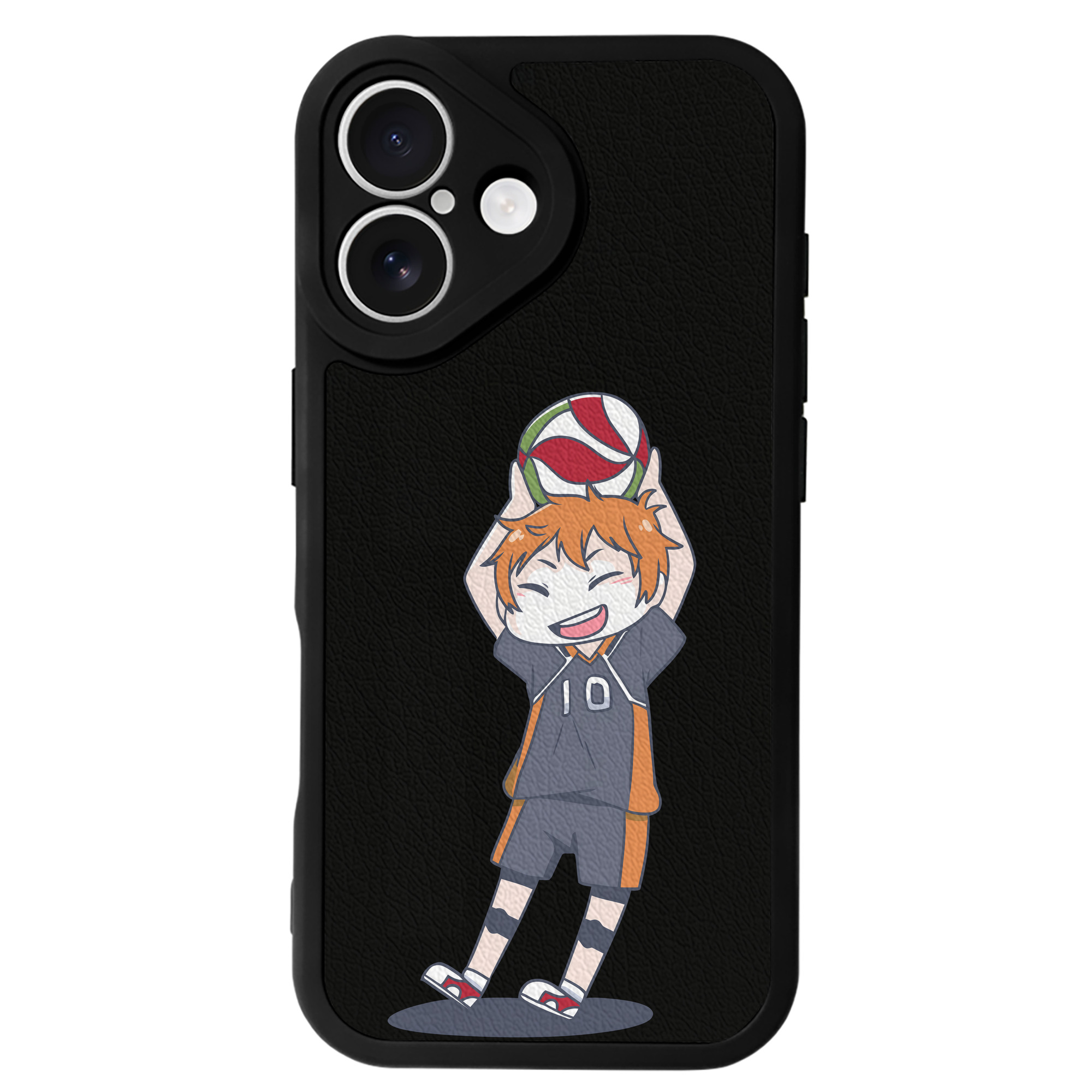 （画像用） ハイキュー!! Haikyu!! 【iPhone 16シリーズ対応】シリコンスマホケース（レザー調） 材質：シリコン